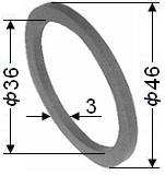 Кольцо опорное (фторопласт) ГМ1,25М-03.30.005